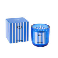 DUFTKERZE AZUL Blau - Blau, Paraffin (9.5/10cm) - J-Line