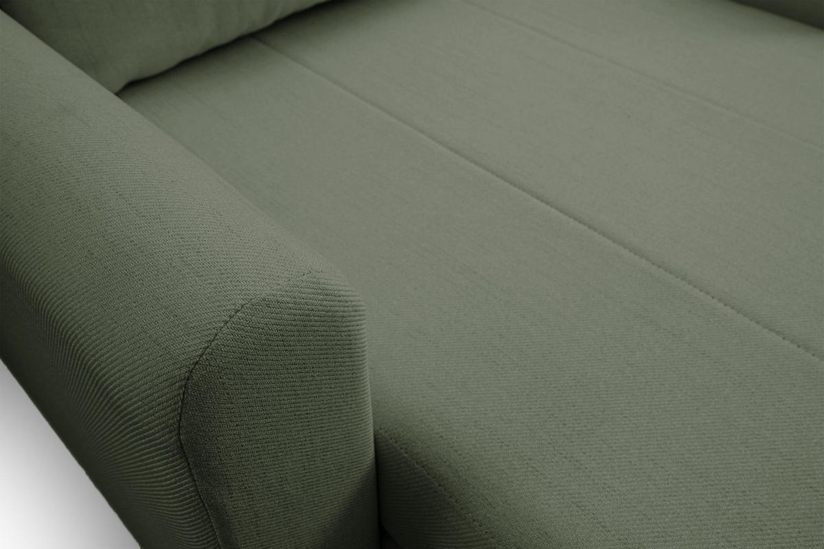 SCHLAFSESSEL Dejano Salbeigrün 75x196 cm - Schwarz/Hellgrün, Holz/Textil (103/90/115cm) - Selsey