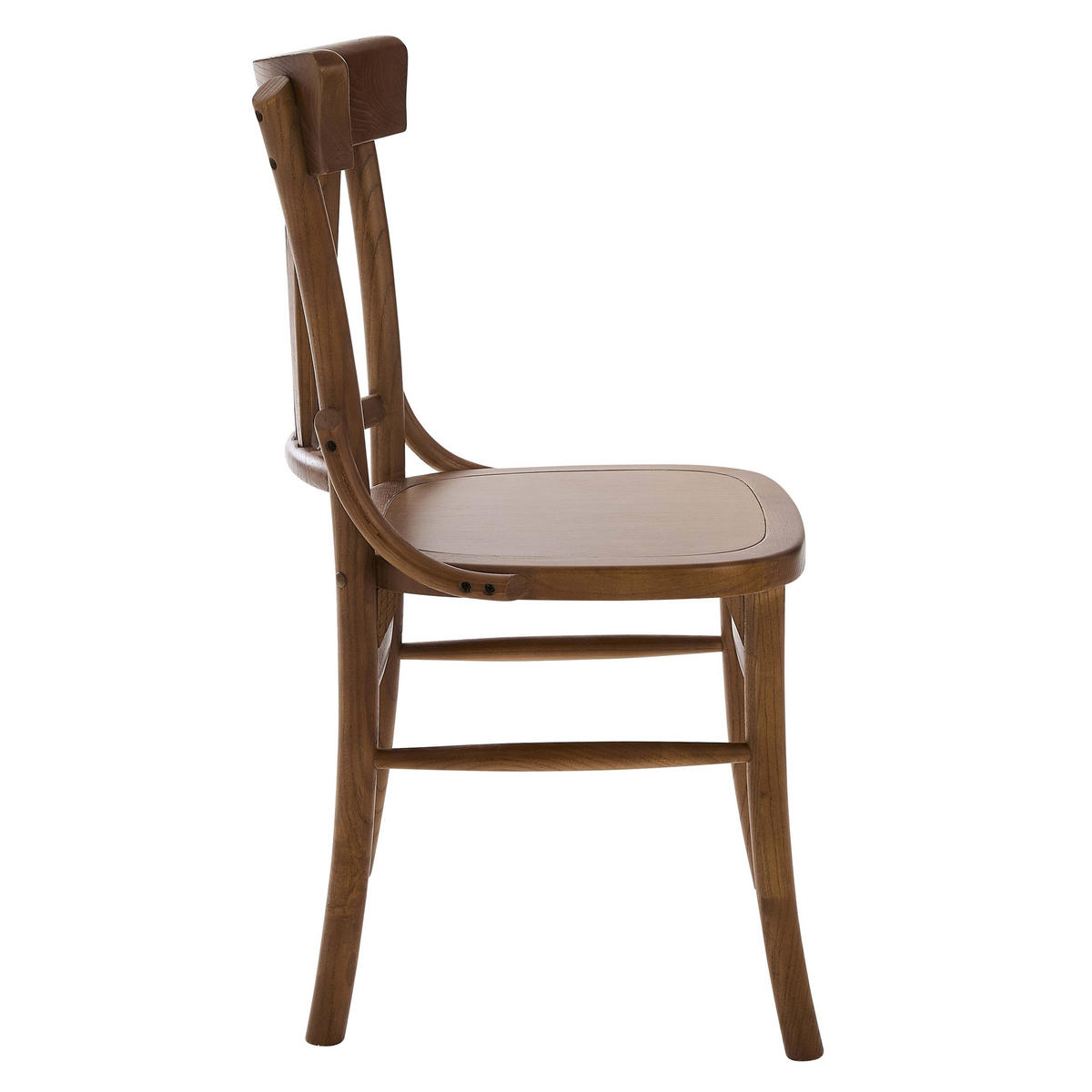 STÜHLE 2-tlg., Holz - Eichefarben, Holz (43/84/46cm) - Oviala