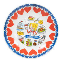 TIEFER TELLER Holland in Bunt - 23cm - Multicolor, Keramik (24cm) - Blond Amsterdam