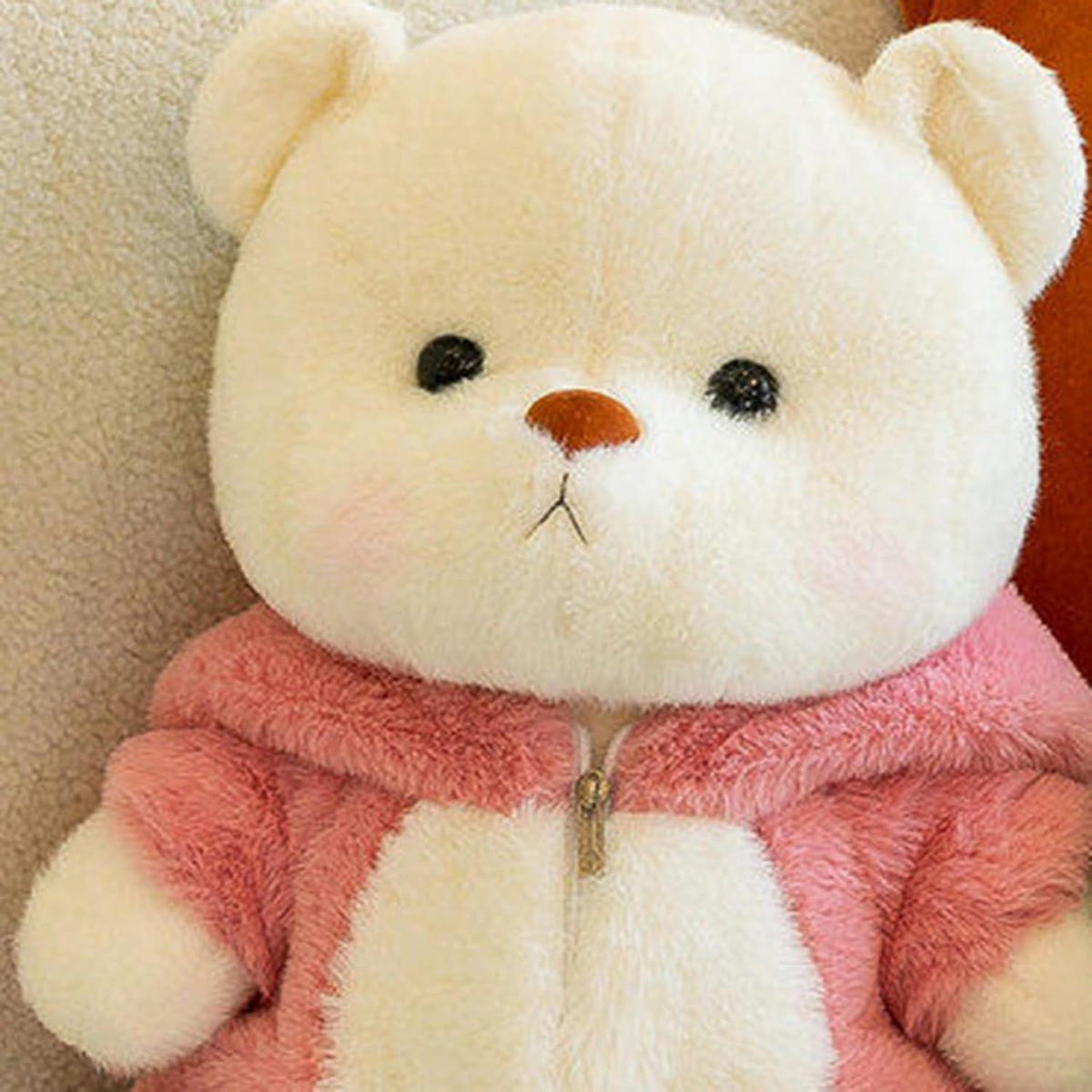PLÜSCHTIER Teddybär im Schafkostüm Rosa 30 cm - Rosa, Textil (15/30cm)