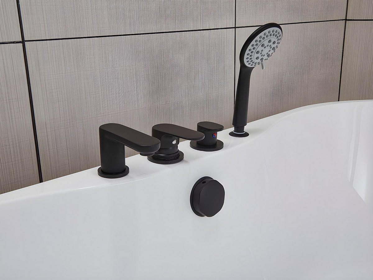 FREISTEHENDE Badewanne - 1 Person - acryl - weiß Stepona - Weiß, Kunststoff (150/58/75cm) - Vente-Unique