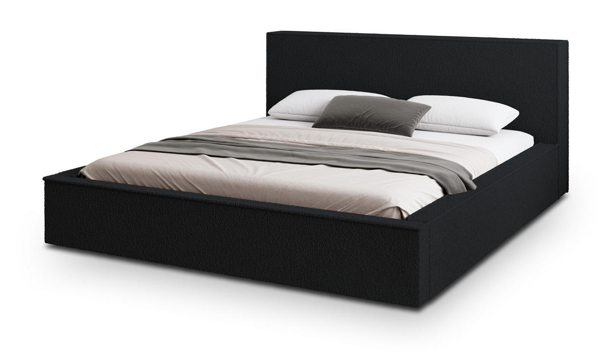 ČALOUNĚNÁ Postel CELORA 120x200 cm Černá - černá, kompozitní dřevo/textil (120/200cm) - MASSENO