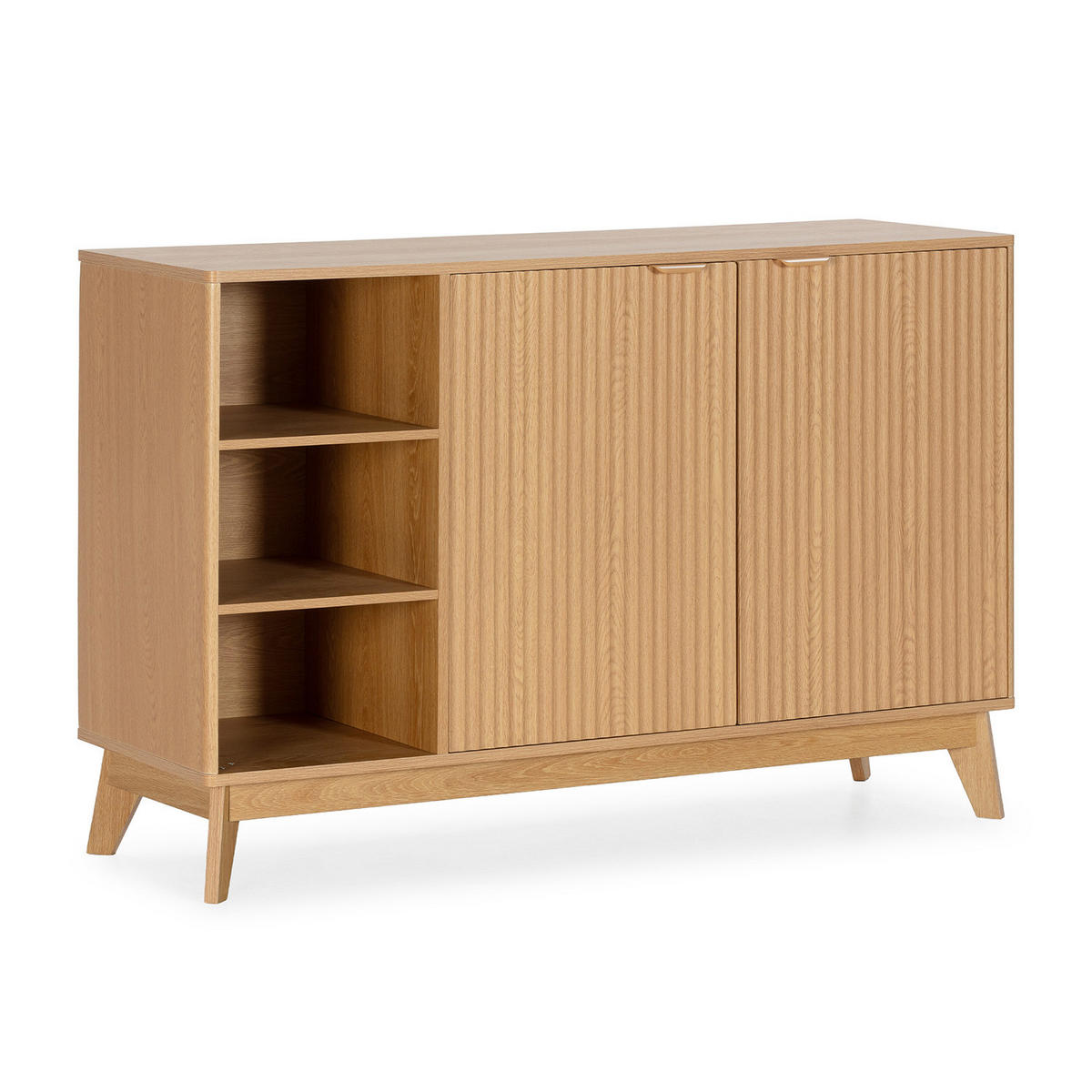 SIDEBOARD Oporto 2 türen Eichenfarbe - Honigeiche, Holzwerkstoff (120/80/40cm)