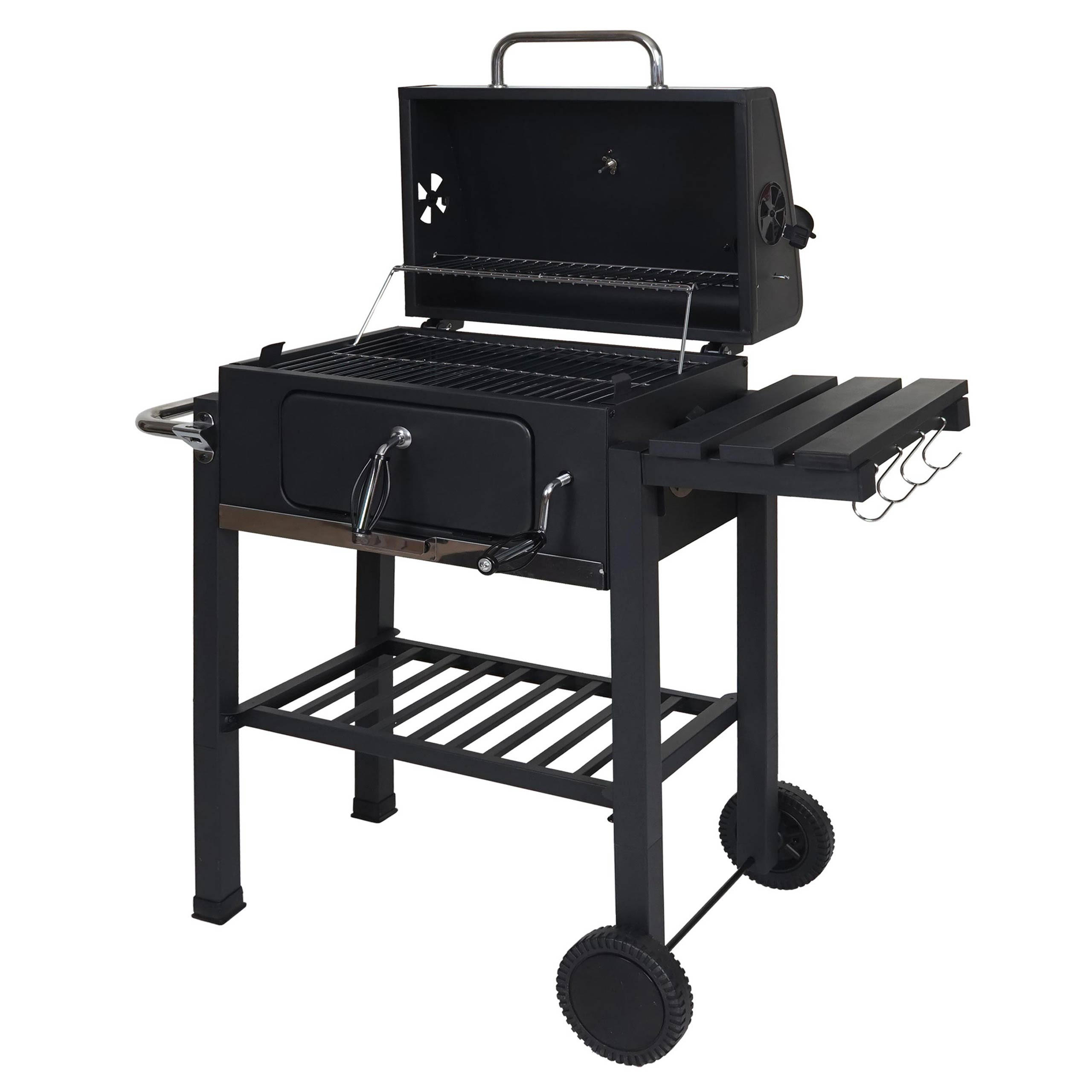 GRILLWAGEN Schwarz - Schwarz, Metall (100/110/51cm) - MCW