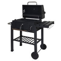 GRILLWAGEN Schwarz - Schwarz, Metall (100/110/51cm) - MCW
