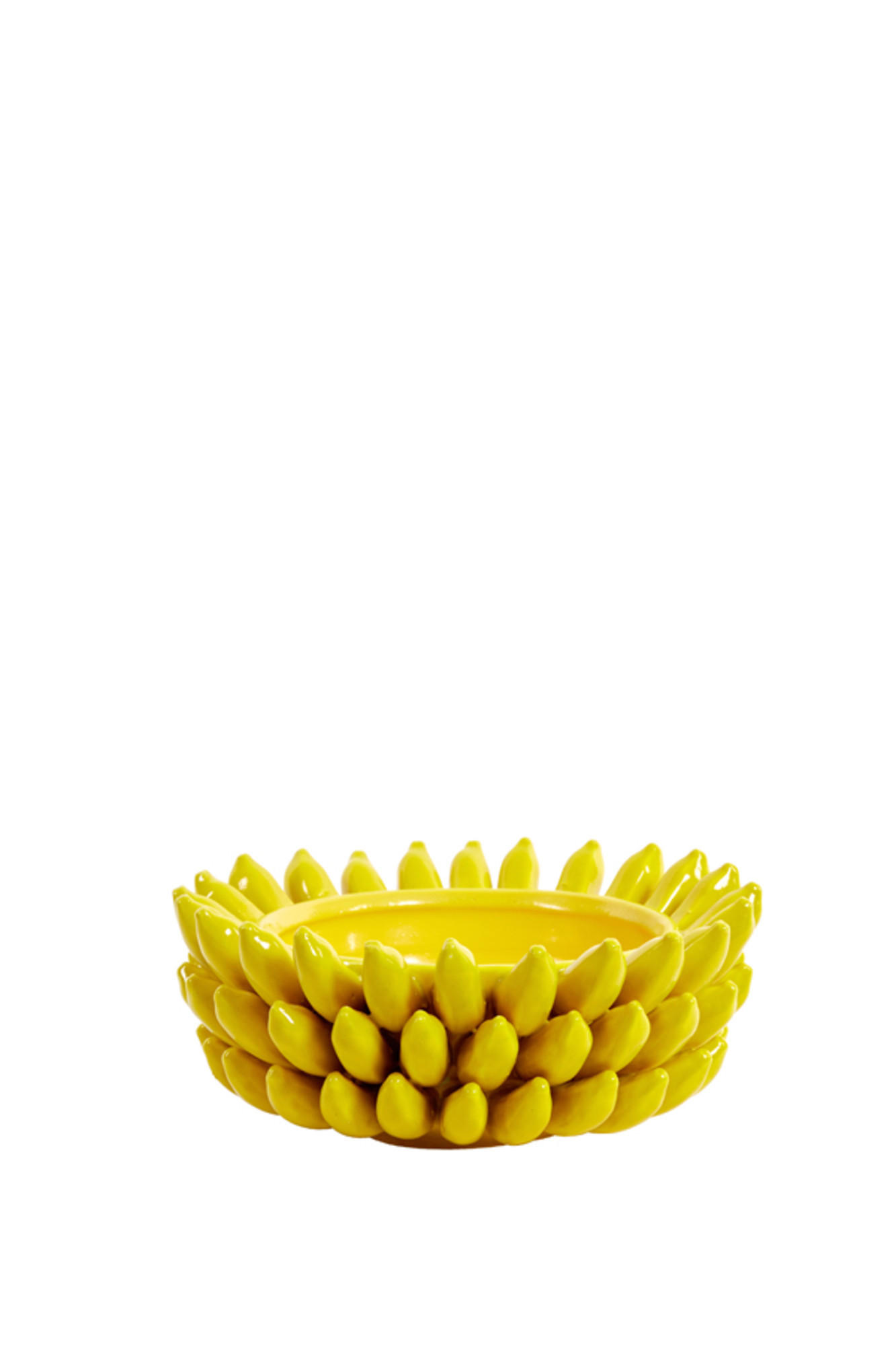 SCHALE Zita Gelb Ø34/15 cm - Gelb, Keramik (34/15cm) - Light & Living