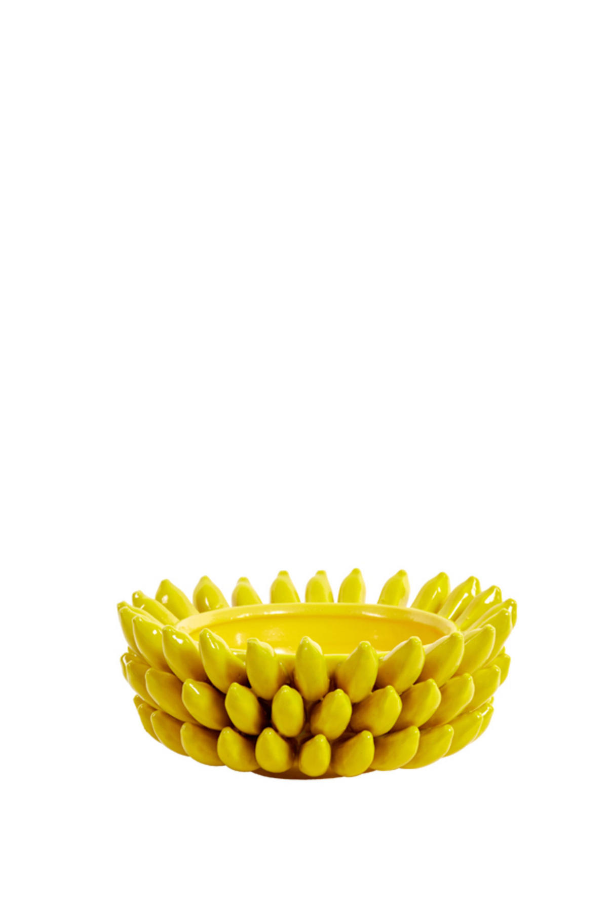 SCHALE Zita Gelb Ø34/15 cm - Gelb, Keramik (34/15cm) - Light & Living