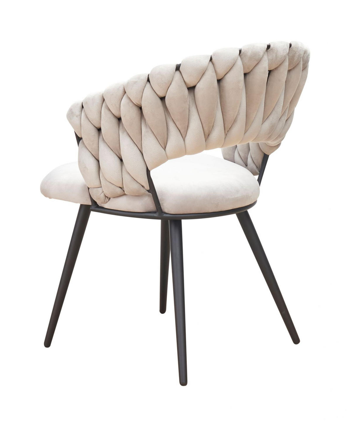 ESSZIMMERSTUHL Liv, Samt, Grau - Grau, Textil (60/80/58cm) - dasmöbelwerk