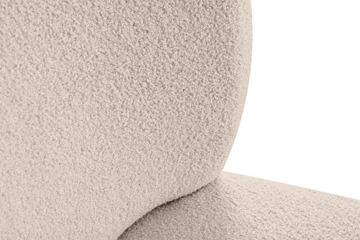 COCKTAILSESSEL APPA auf hohen Beinen aus Buchenholz gebeizter Eiche, Ecru/Eiche Dekor - Ecru/Eichefarben, Holz/Textil (63/89/65cm) - KONSIMO®