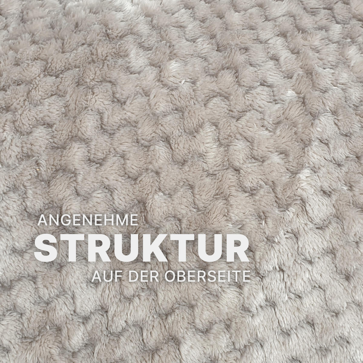 SITZKISSEN Cashmere-Touch 70x120cm Taupe - Taupe, Kunststoff/Textil (120/70/15cm)