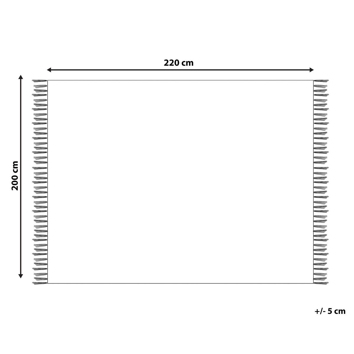 PŘIKRÝVKA Bavlna 200/220 cm Béžová Chack - béžová, textil (200/220cm) - Beliani