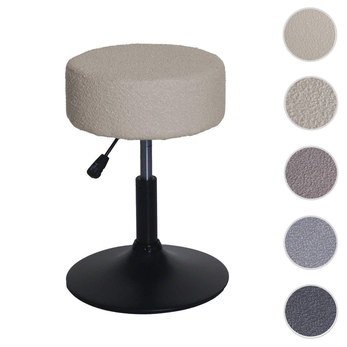 HOCKER Beige - Beige, Textil (37/57/37cm) - MCW