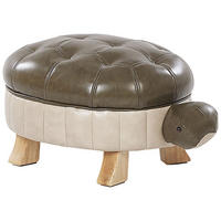 TIERHOCKER Turtle 43/73/26 cm - Grün, Kunststoff/Textil (73/26/43cm) - Beliani