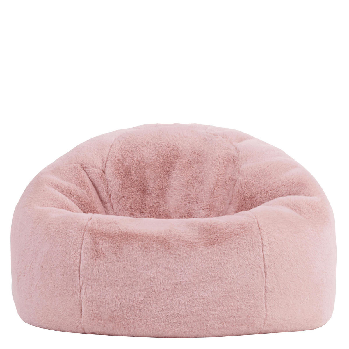 SITZSACK Kingston Kaninchenkunstfell - Pink, Textil (85/50/85cm) - icon