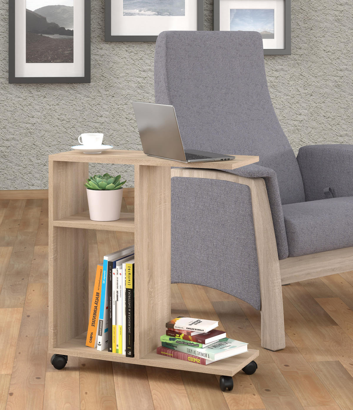 COUCHTISCH Sonoma Eiche 60/65/22 - Sonoma Eiche, Holzwerkstoff (22/60/65cm) - RAUMHIRSCH FURNITURE