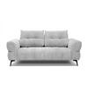 SOFA SALVINI 2,5-Sitzer, hellgrau - Hellgrau/Schwarz, Holzwerkstoff/Textil (176/88/99cm) - Courtois Laville