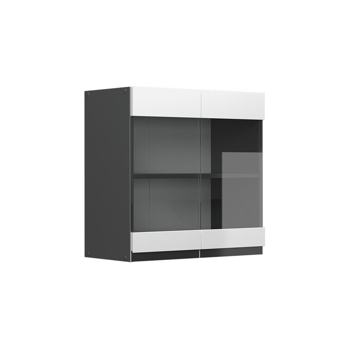 KÜCHENFRONT R-Line Weiß 59.2 x 59 cm Möbelfront für den Hängeglasschrank - Weiß, Holzwerkstoff (59.2/59/1.6cm) - Vicco