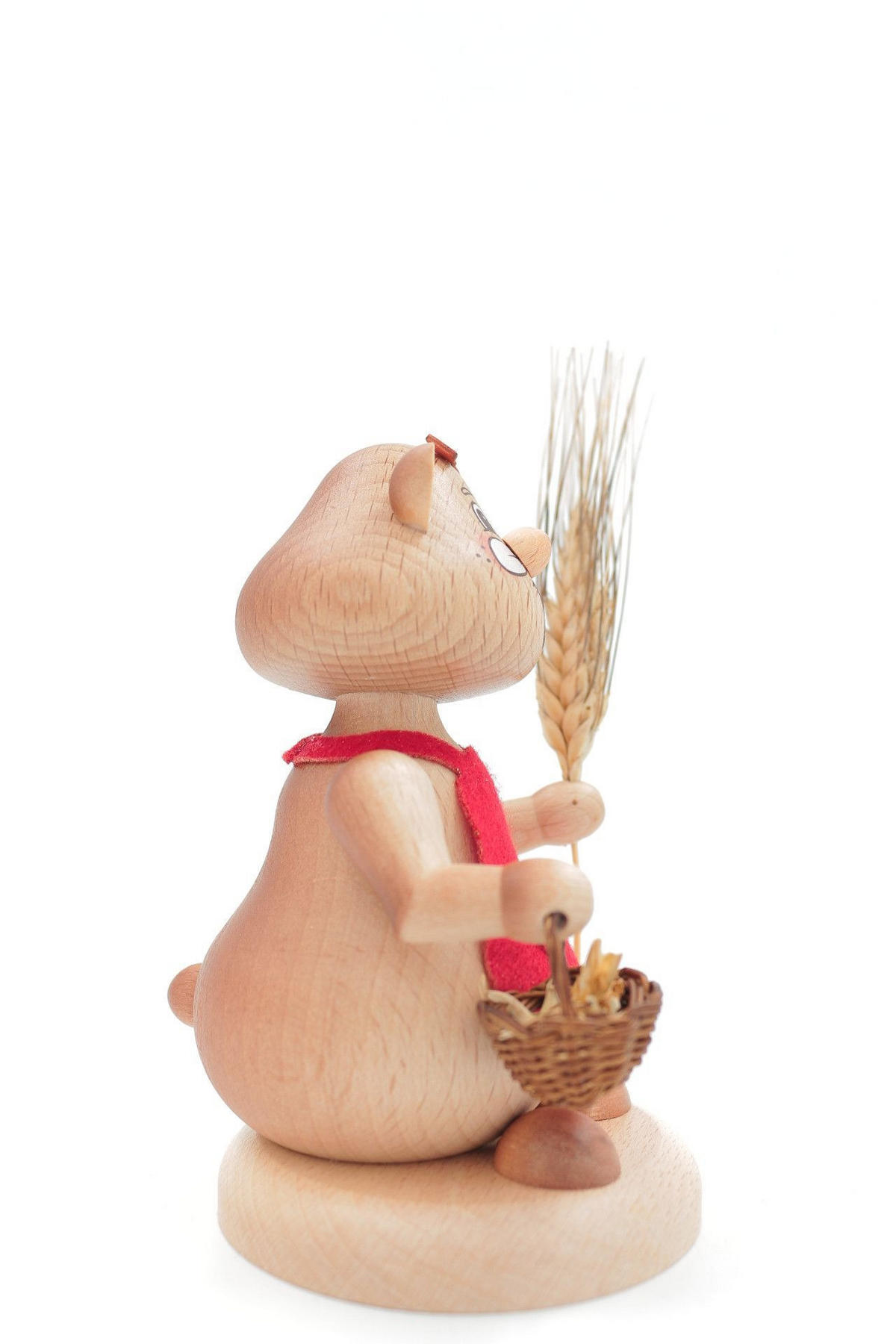 RAUCHFIGUR Hamster Frau Urhamster - Multicolor, Holz (8/13/0.1cm)