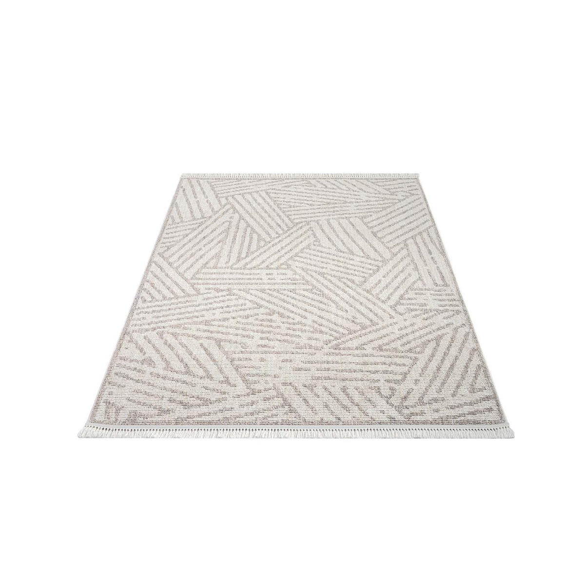 KURZFLOR-TEPPICH Clasico 9161 Beige 160x230 cm - Beige, Textil (160/230cm) - carpet city
