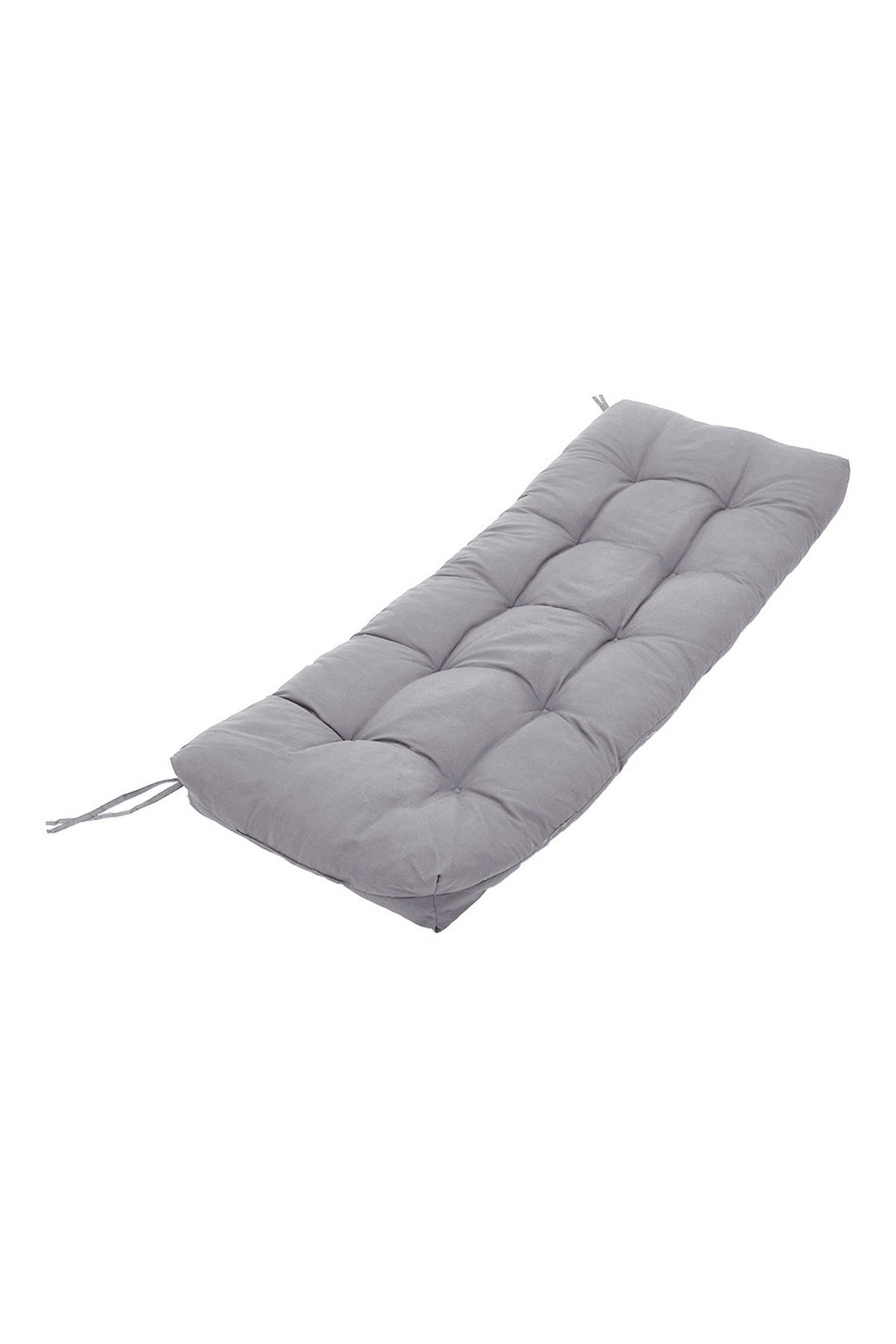SITZKISSEN für Gartenbänke aus Polyester PP-Baumwolle in Hellgrau Leicht und tragbar 120 cm B x 50 cm T - Grau, Textil (50/40/120cm) - Livingandhome