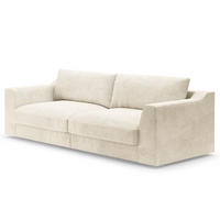BIG-SOFA - Weiß, Kunststoff/Textil (274/90/112cm) - home24