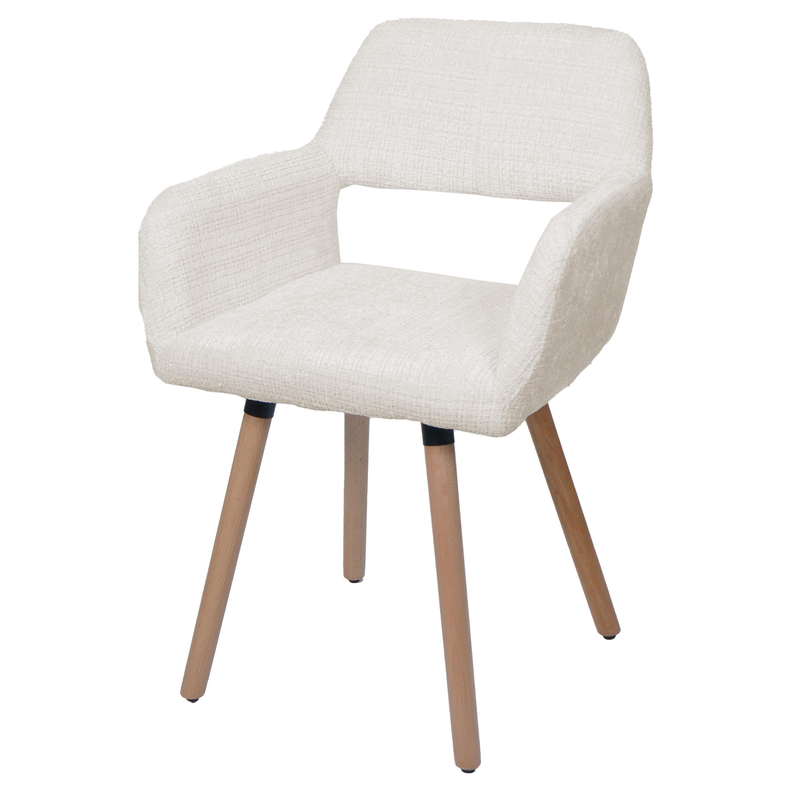 ESSZIMMERSTUHL Cremeweiß - Creme/Weiß, Textil (56/80/53cm) - Jamb
