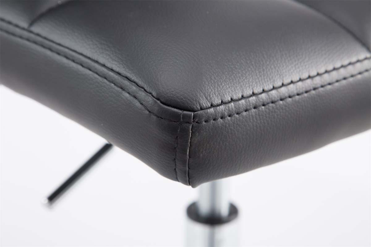 BARHOCKER 2er Set Bangko Kunstleder Schwarz - Schwarz, Leder/Metall (44/74/49cm) - DELUKE