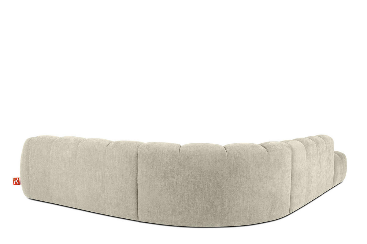 ECKSOFA LINKS FLAVA, Ecru - Ecru, Holz/Holzwerkstoff (310/354cm) - KONSIMO®