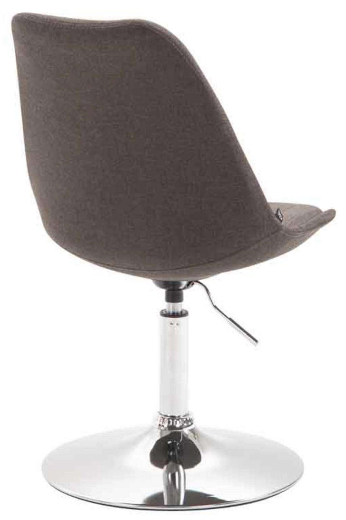 STUHL 4er Set Stoff dunkelgrau - Chromfarben/Dunkelgrau, Textil/Metall (48/76/57cm) - CLP
