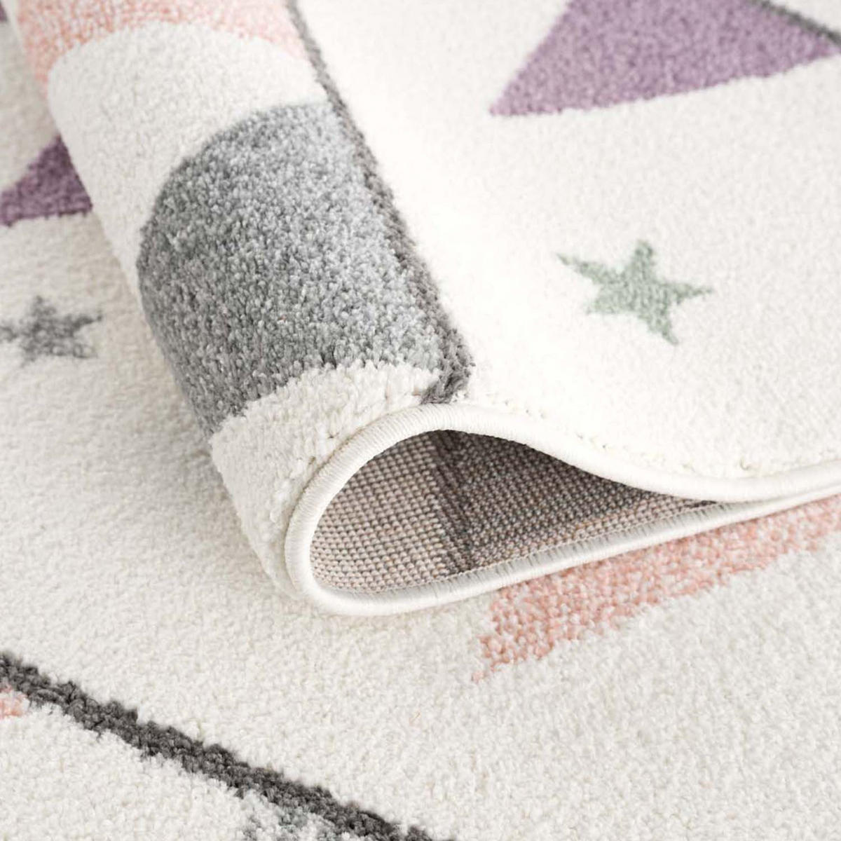 KINDERTEPPICH Anime 9381 Creme 120x120 cm Rund - Creme, Textil (120/120cm) - carpet city
