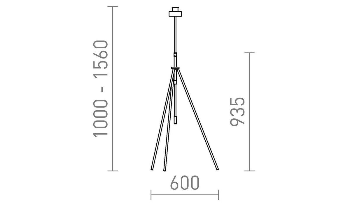 LEUCHTE LUTON schwarz 15 W - Schwarz, Metall (30/30/20cm) - Rendl