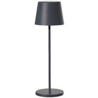 TOUCH-TISCHLAMPE KELLY grau - Grau, Metall (11.3/11.3/38cm) - Lumisky