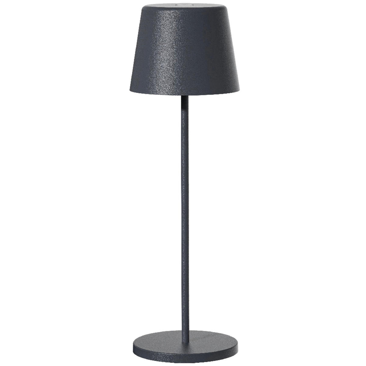 TOUCH-TISCHLAMPE KELLY grau - Grau, Metall (11.3/11.3/38cm) - Lumisky