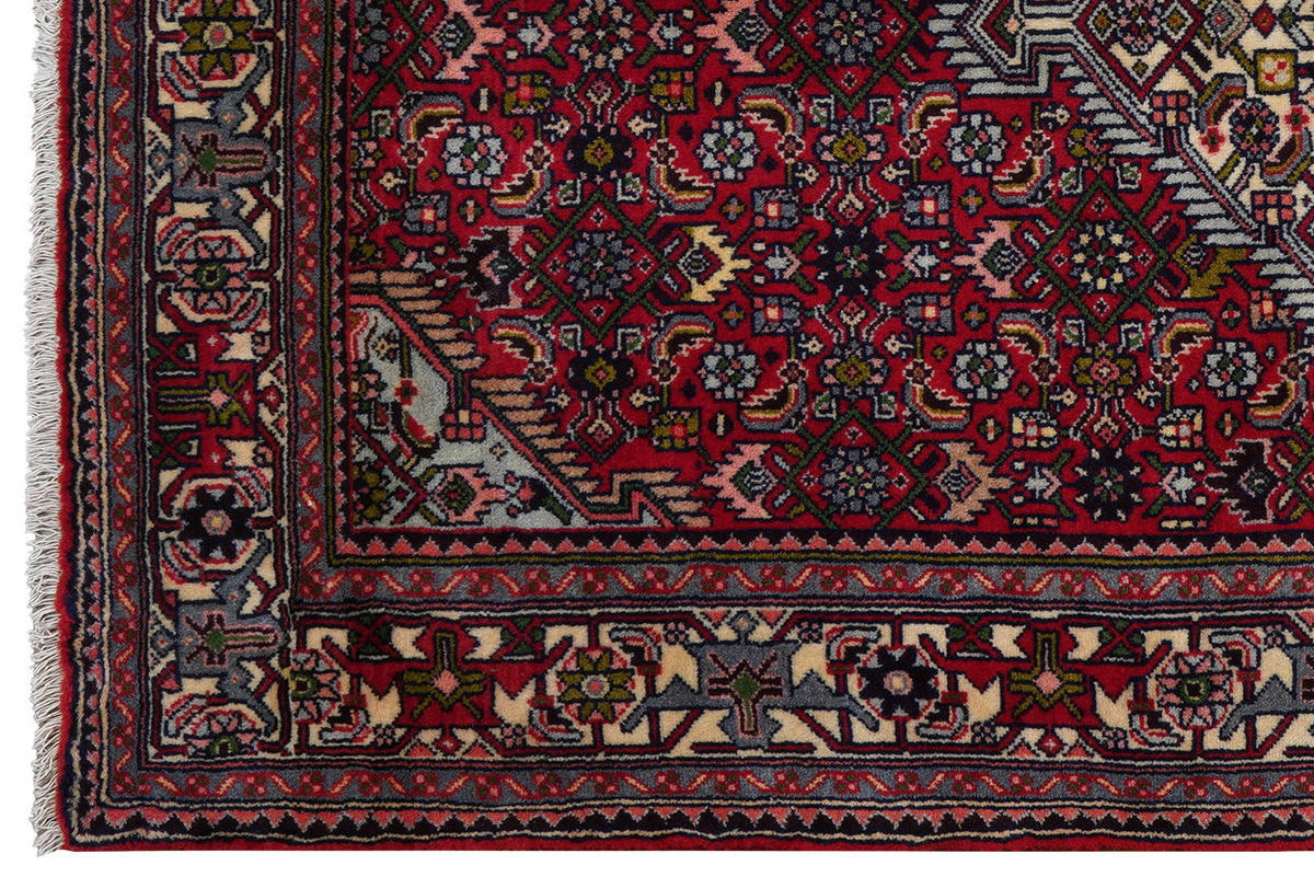 TEPPICH Assadabad Rot 193/126 cm Schurwolle - Rot, Textil (126/193cm) - Looma