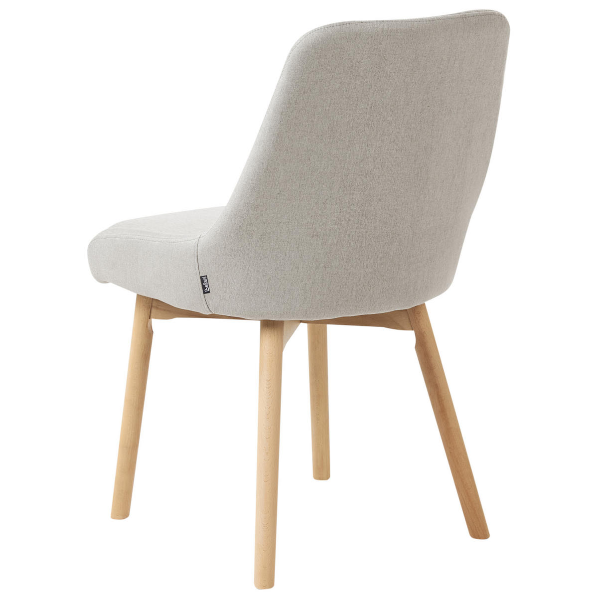 ESSZIMMERSTUHL 2er-Set Stoff Hellgrau Melfort - Hellgrau, Textil (49/82/58cm) - Beliani