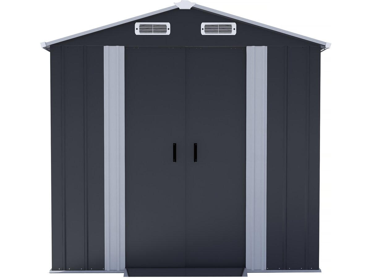 METALL-GARTENHAUS boston Grau - Grau, Metall (206/193/200cm) - Habitat Garten