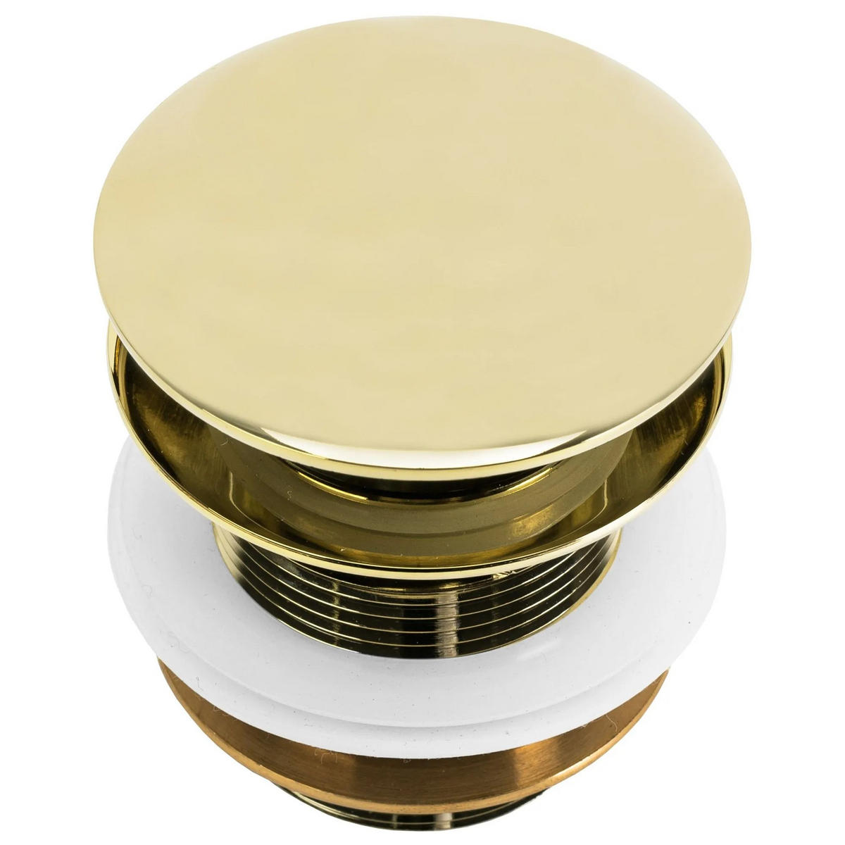 WANNE Stöpsel Klik-klak Rea Gold - Goldfarben, Metall (7/6/7cm) - REA