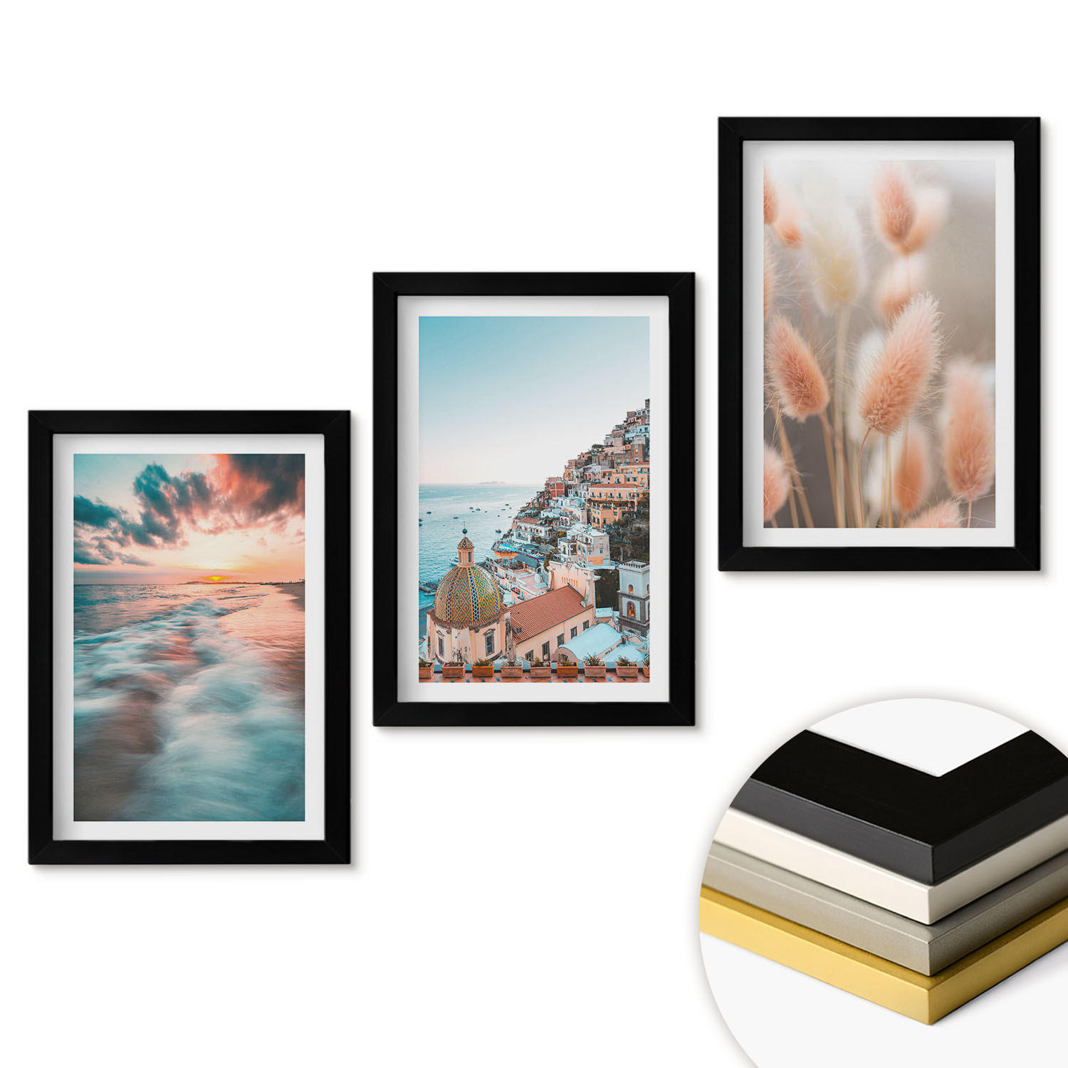 ArtPrintCave Wandbilder Schwarz 20x30 cm
