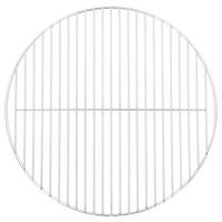 GRILLROST Rund Ø44,5 Cm 304 Edelstahl - Silberfarben, Metall (44.5/44.5cm) - vidaXL