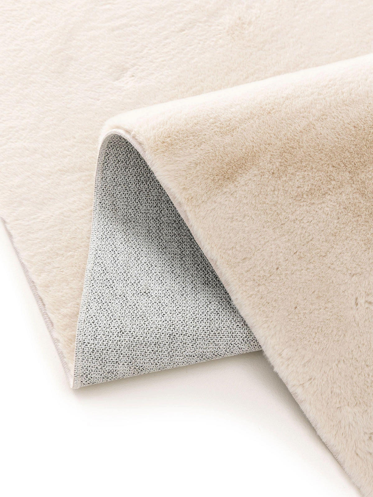 KUNSTFELLTEPPICH Furry Beige 160x230 cm - Beige, Kunststoff (160/230cm) - benuta