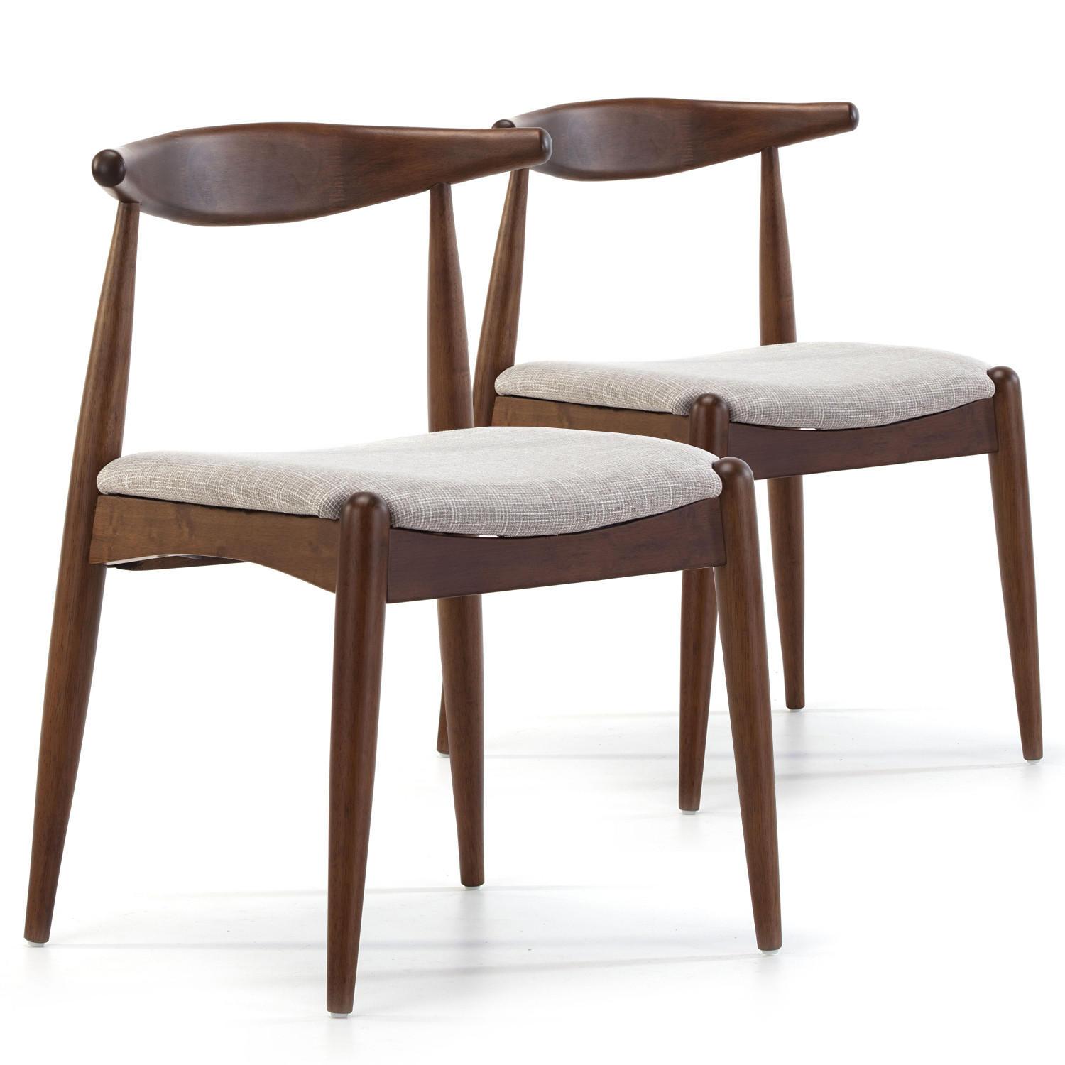 STUHL 2er-Set Corzo Nussbaum Farbe - Walnussfarben, Holz (50/74/52cm) - VS Venta-stock