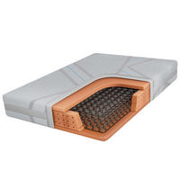 FEDERKERNMATRATZE TOVA - 160/200 - H3 - Lux - Hellgrau, Textil (160/200cm) - MKS