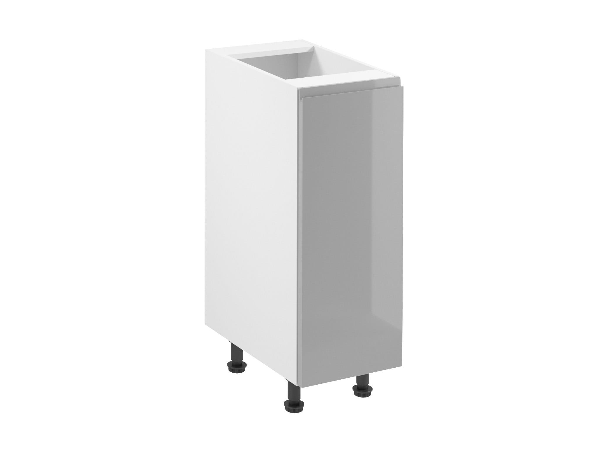 UNTERSCHRANK 30 cm – Velmora D30 P/L Grau/Hochglanz – Grau / Hochglanz / Links - Grau, Holzwerkstoff (30/82/47cm) - ROYAL24_MARKT