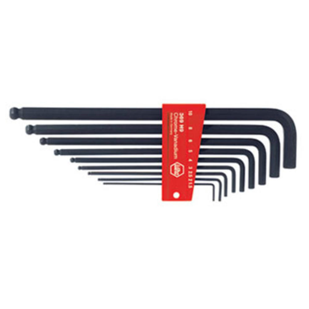 KUGELKOPF-WINKELSCHRAUBENDREHER-SATZ mit Halter, 9-teilig - Multicolor, Kunststoff (240/80/20cm) - Wiha