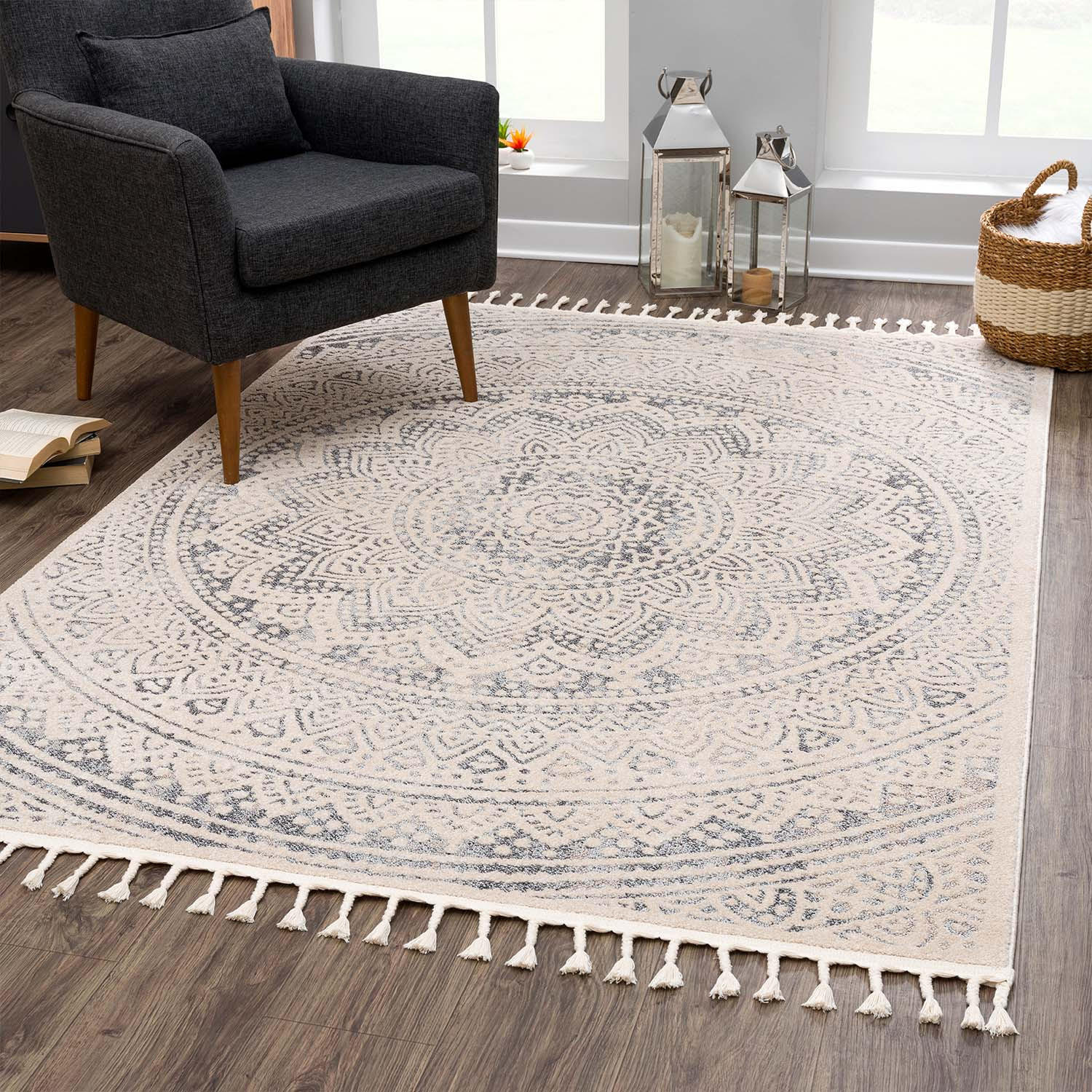 KURZFLOR-TEPPICH Art 1652 Grau 160x230 cm - Grau, Textil (160/230cm) - carpet city