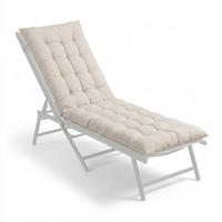 LAVIČKOVÝ sedák - béžová, textil/plast (50/8/160cm) - Relaxdays