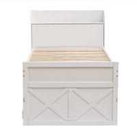 KINDERBETT 90/190 cm DE-01167, in Grau, mit Ausziehbett und 2 Schubladen - Weiß, Holz (90/190cm) - ComfortXL