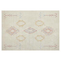 KURZFLOR-TEPPICH Bettiah 200/140 cm - Beige, Textil (140/200cm) - Beliani