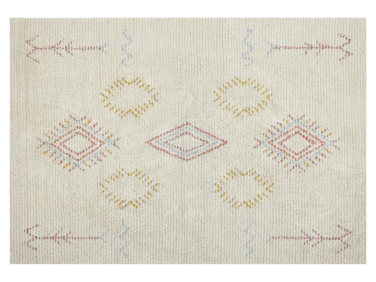 KURZFLOR-TEPPICH Bettiah 200/140 cm - Beige, Textil (140/200cm) - Beliani